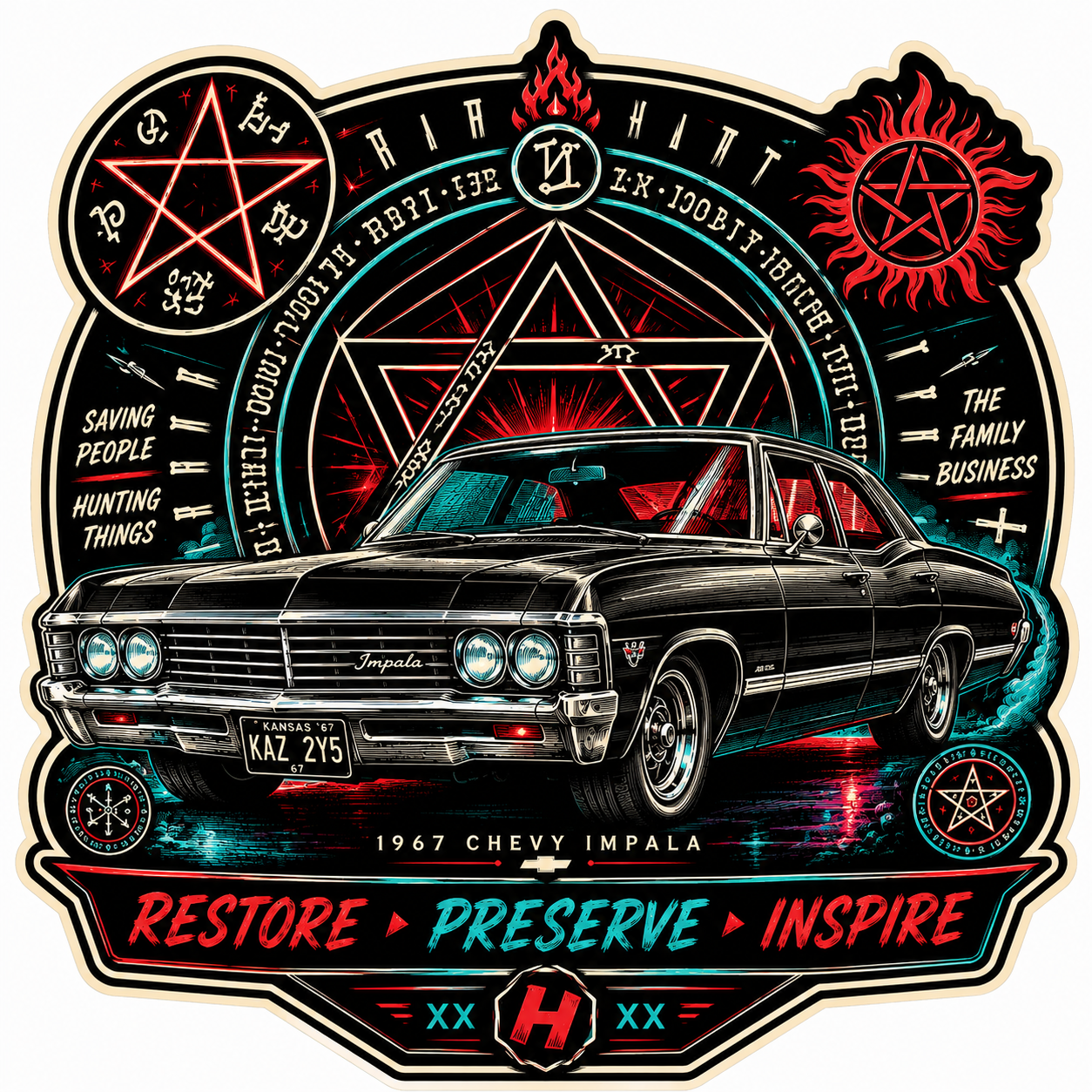 Racing Hart 1967 Chevrolet Impala artwork